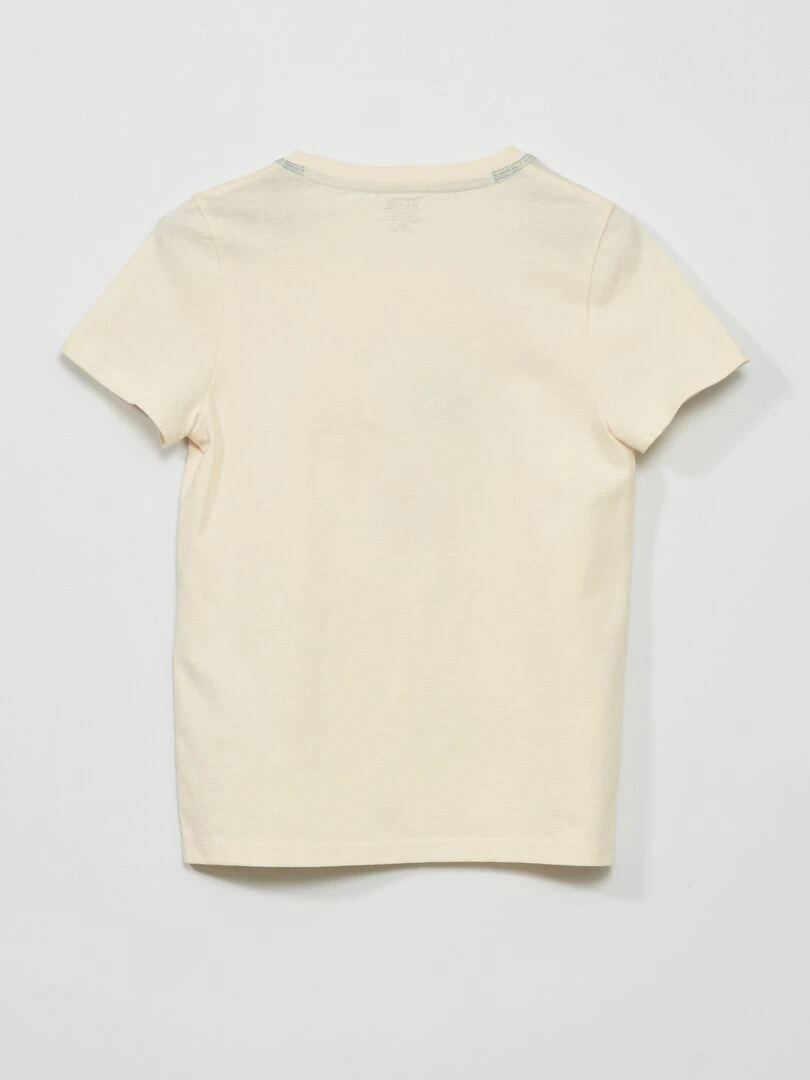 T shirt à manches courtes   Ecru