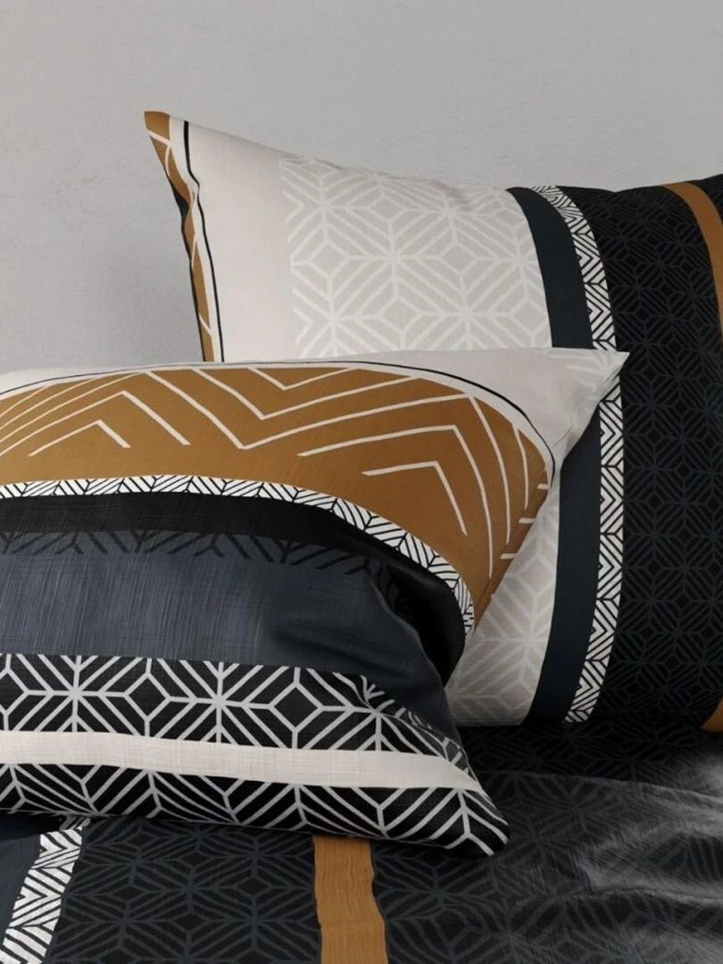 Parure 4 pièces Trophé 2 personnes coton 57 fils DH140 Blanc