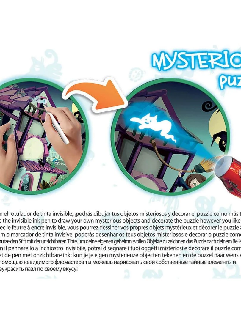 Puzzle 100 pièces : Mysterious Puzzle Junior : Maison Hantée   N/A