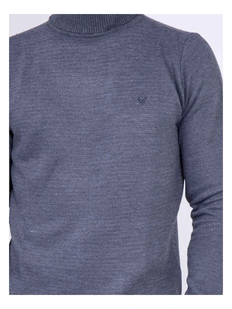 Pull col roulé LARLEQUIN   Gris chiné