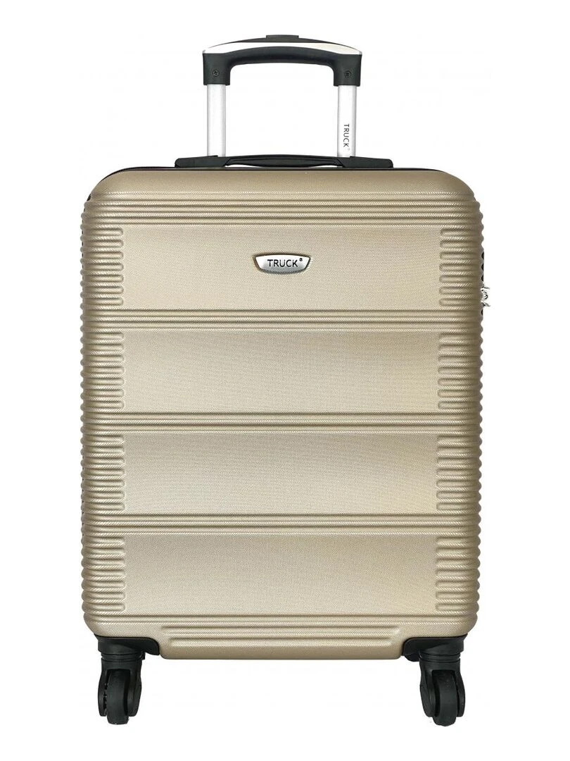 Lot 3 Valises Rigides dont 1 Valise Cabine ABS Beige