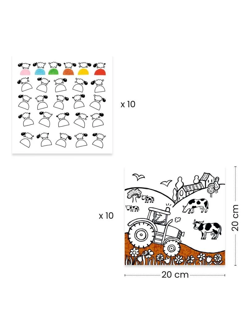 Coloriage pour les petits Distributeur de coloriages  Ferme   N/A