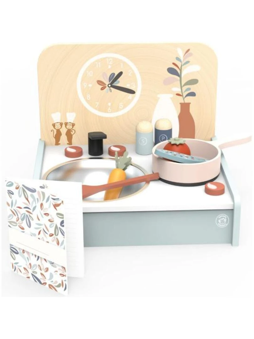 Mini cuisine en bois avec 8 accessoires Speedy Monkey N/A