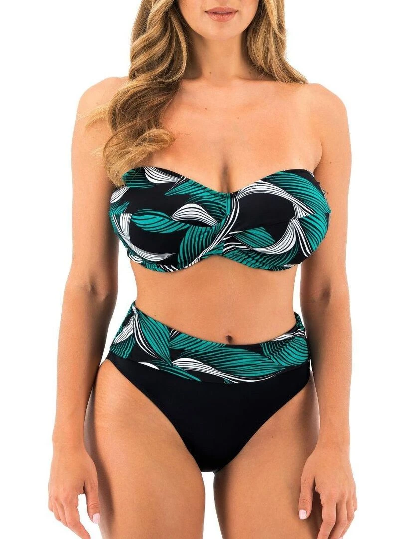 Haut de maillot de bain bandeau à armatures Saint Lucia Noir