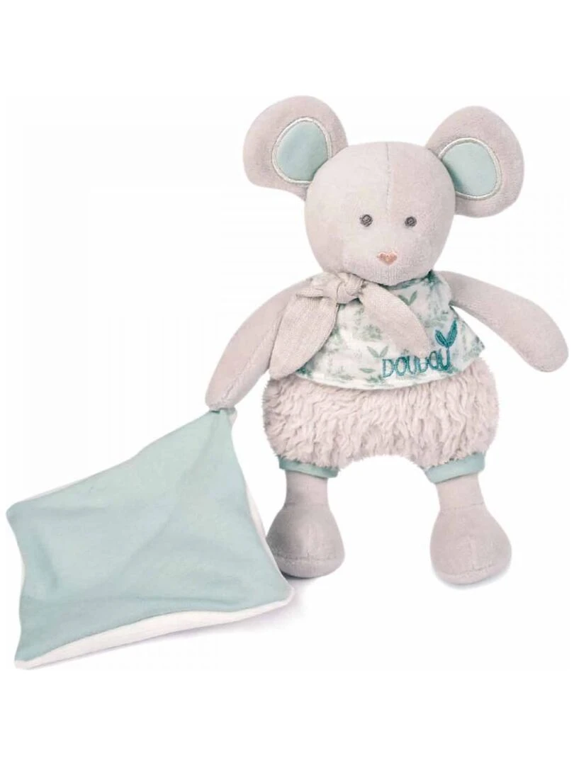 Doudou botanic bio souris mm avec doudou vert olive N/A