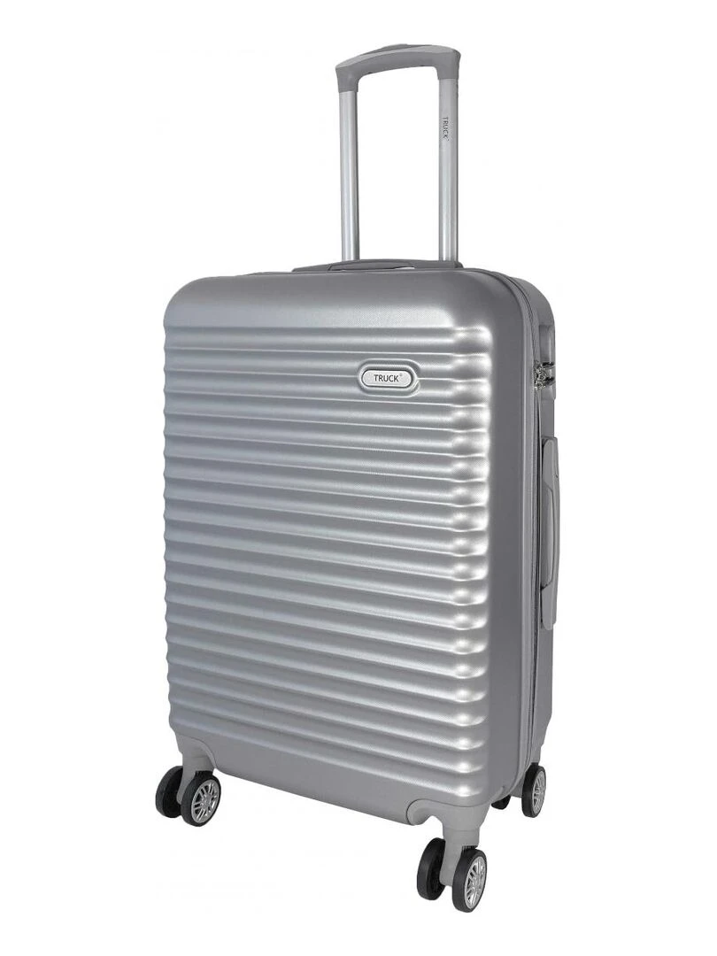 Lot 3 Valises Rigides plus 1 Vanity ABS Gris
