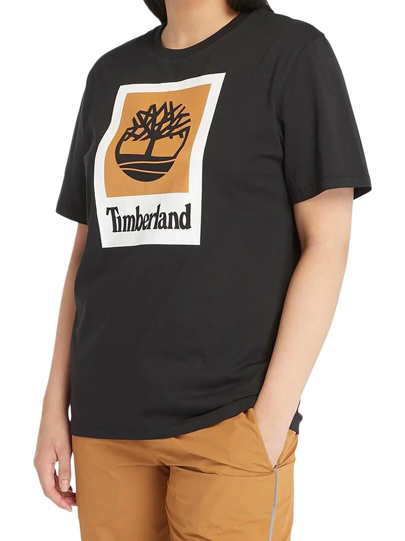 Tee Shirt Timberland Colored Short Sleeve Noir