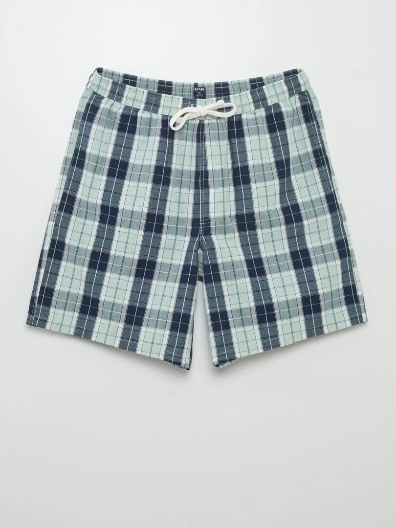 Pyjama court   short + tee shirt   2 pièces   Vert