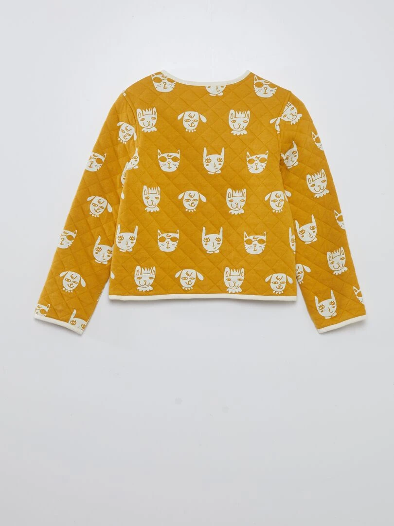 Veste en molleton matelassé X Little Bad Wolf   Jaune