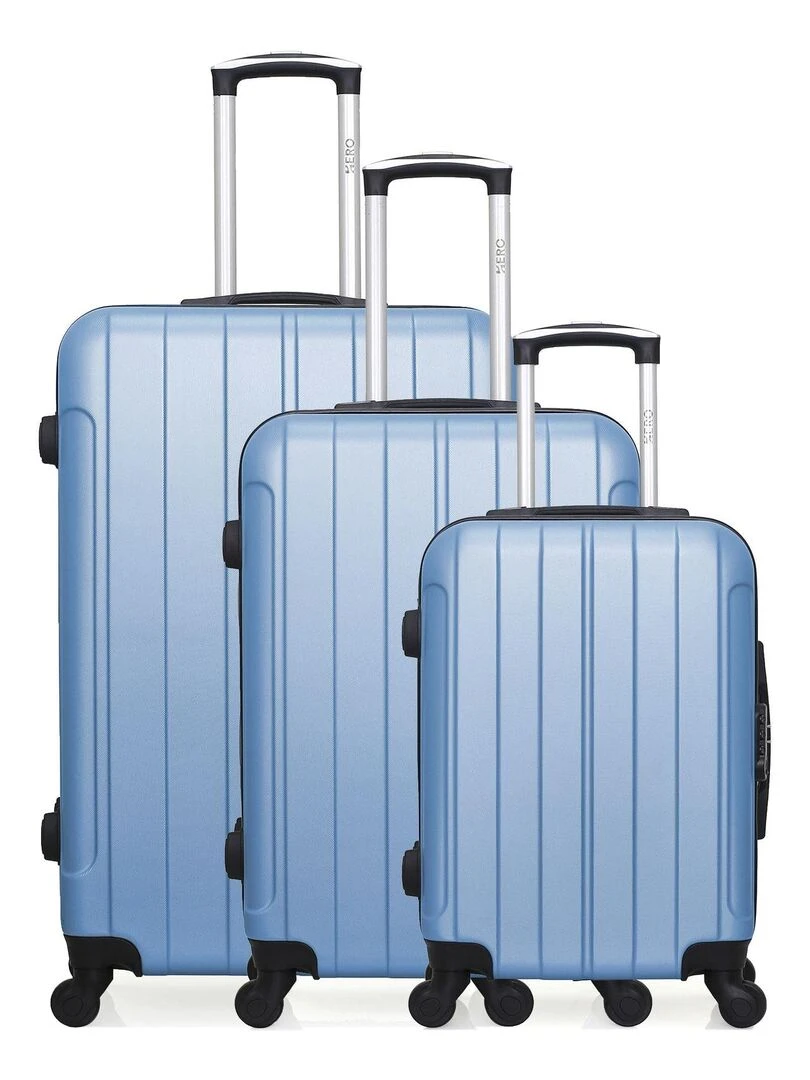Set de 3 valises rigides FOGO Bleu
