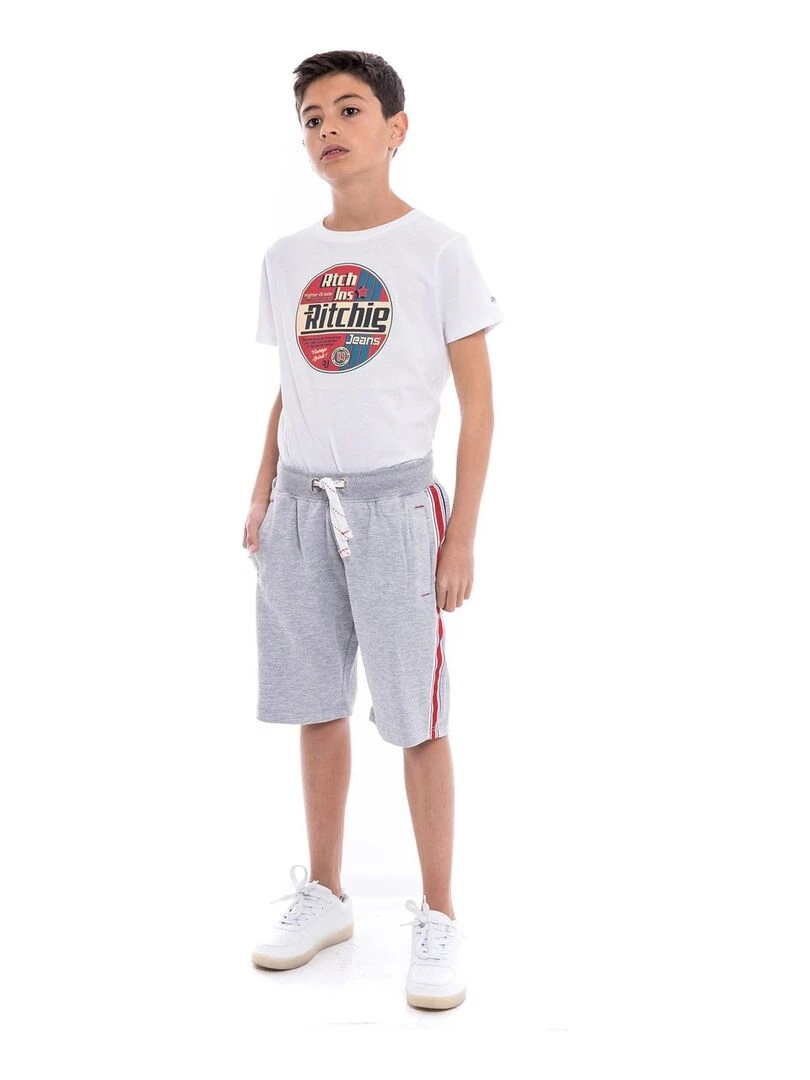 Bermuda molleton BAMAGA BOY   Gris