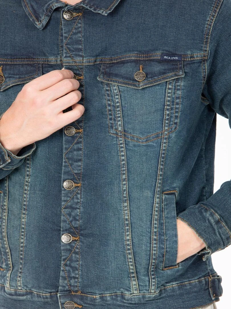 Veste en jeans stretch coupe ajustée FAITH 'Rica Lewis' Bleu