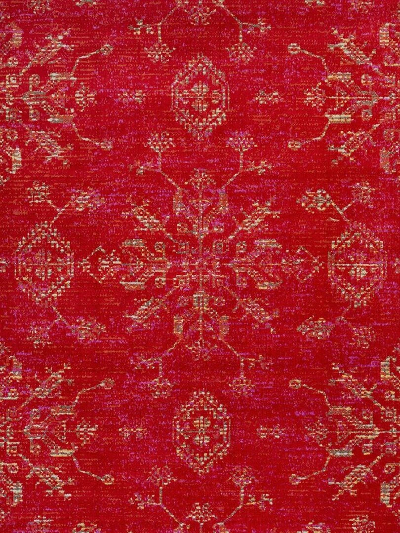 Tapis kilim CLARK 8 tissé Rouge