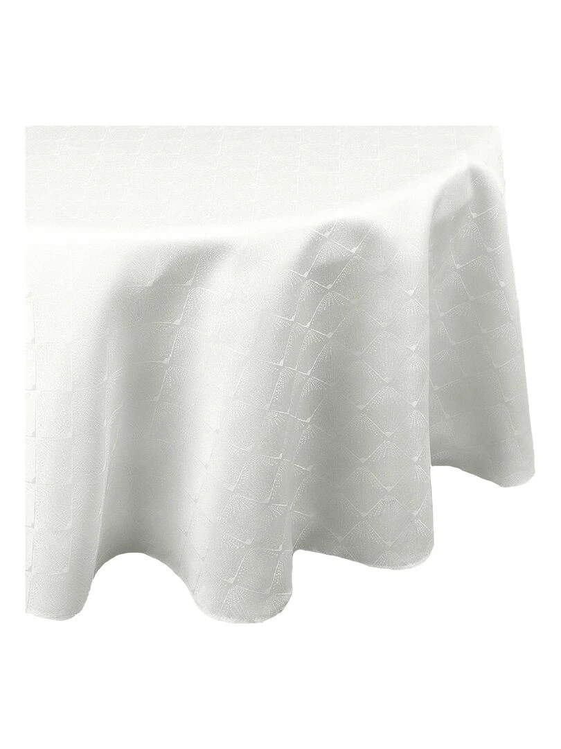 Nappe ronde outdoor esprit bord de mer   Ecru