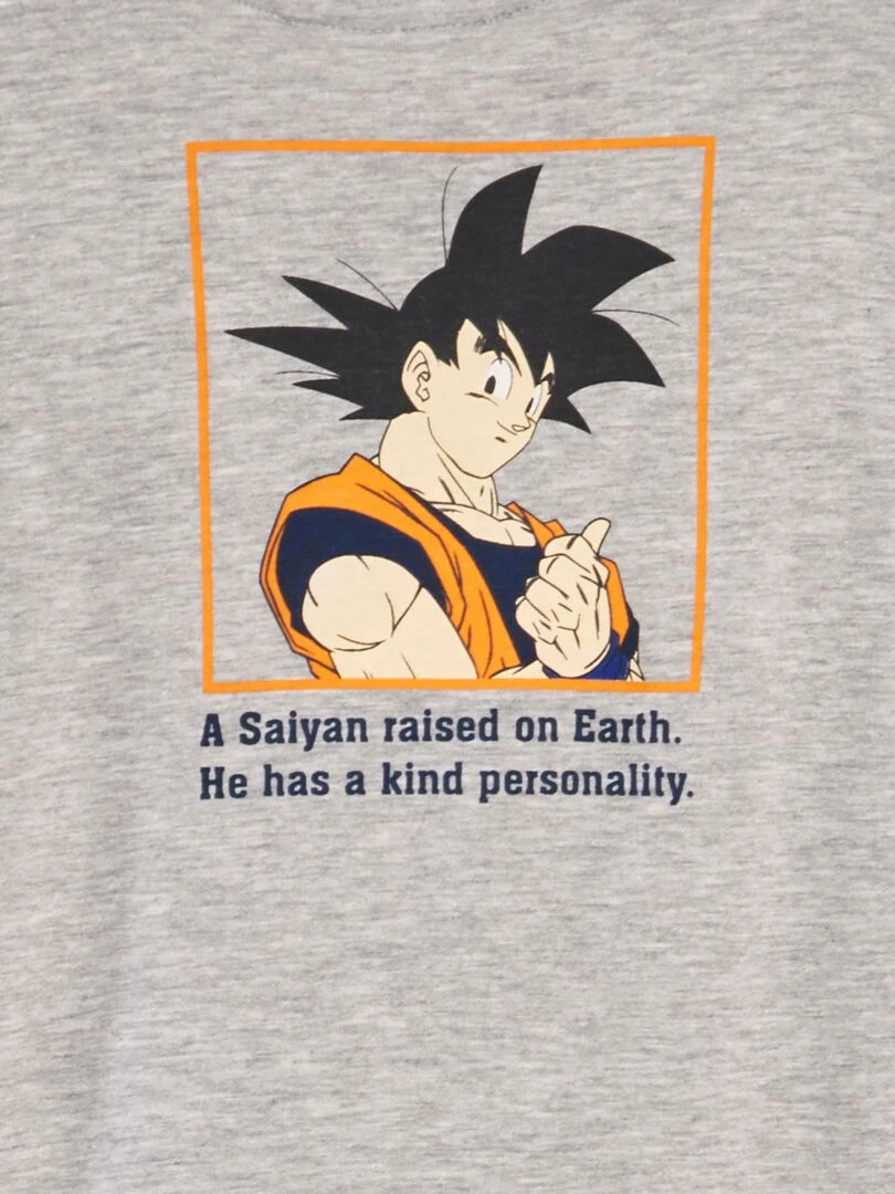 Tee shirt imprimé 'Dragon Ball Z'   Gris