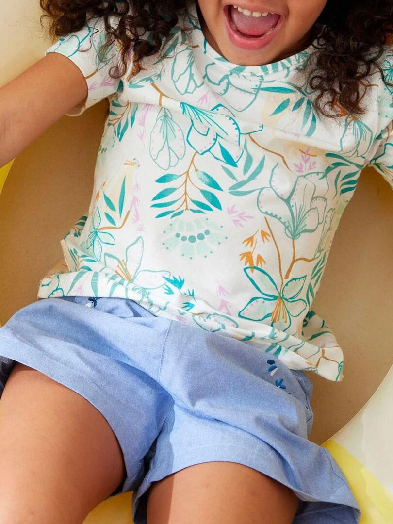 Short bébé Océan d'amour   Bleu