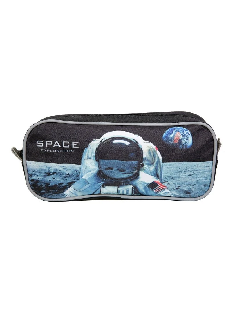 Trousse scolaire rectangulaire Nasa Astronaute Noire Bagtrotter Noir