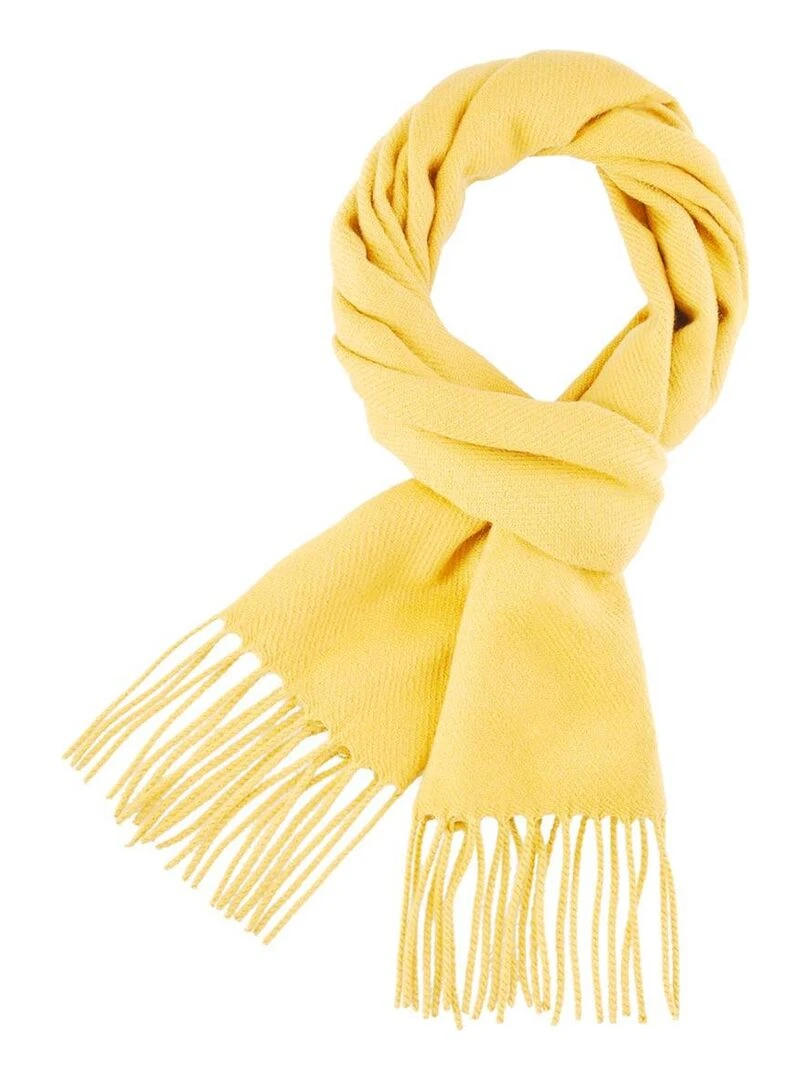 Echarpe Fely   Fabriqué en France   Jaune clair