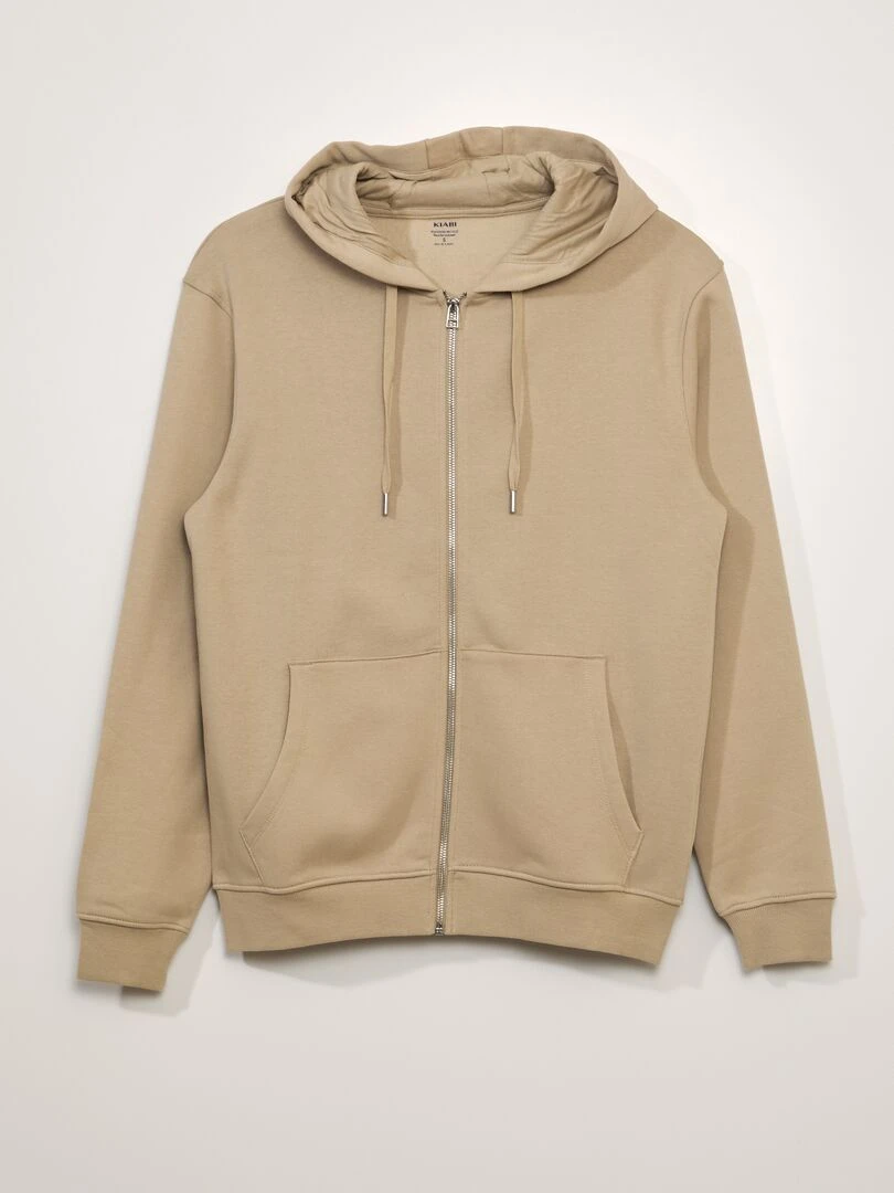 Sweat à capuche en molleton BEIGE PEPP