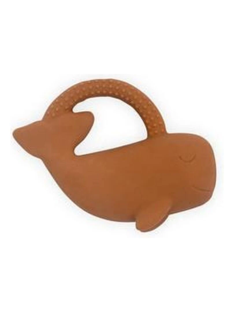 Anneau de dentition en caoutchouc Baleine Caramel Jollein Marron