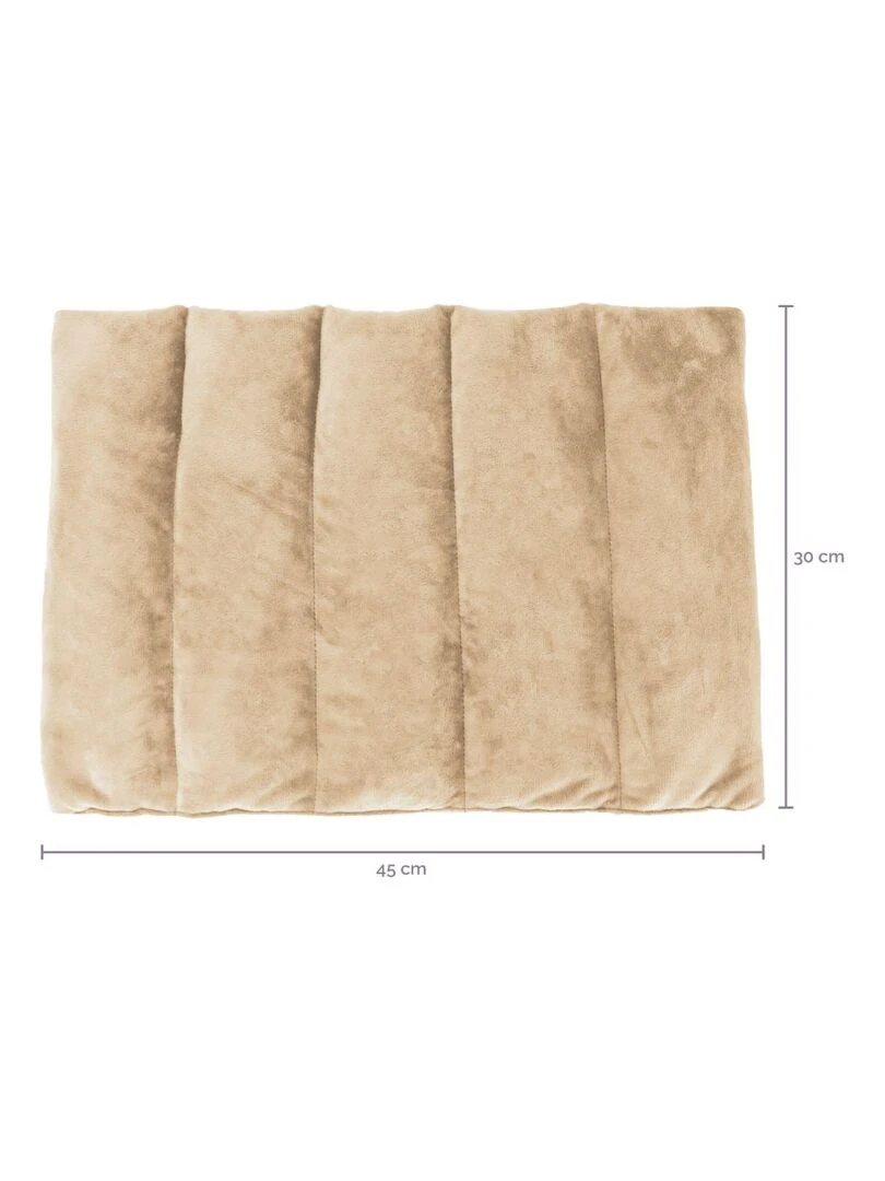 Bouillotte coussin chauffant pour le dos ou autres parties du corps Vivezen Beige