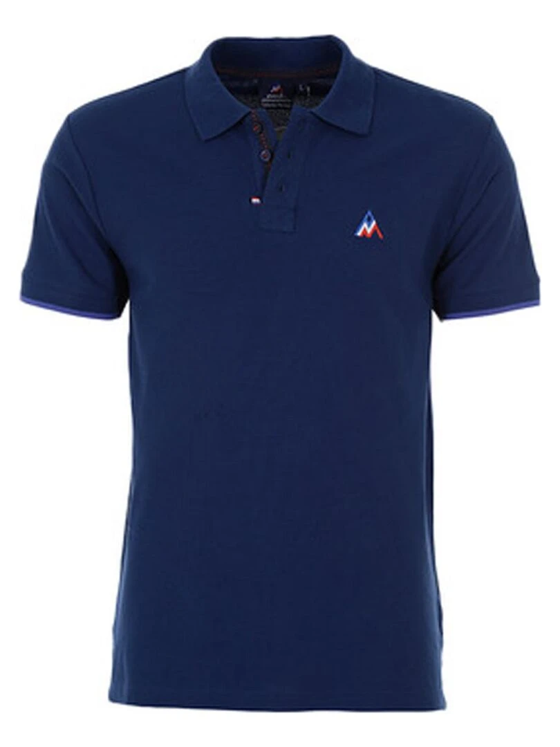 Polo manches courtes homme COROC PEAK MOUNTAIN Bleu marine