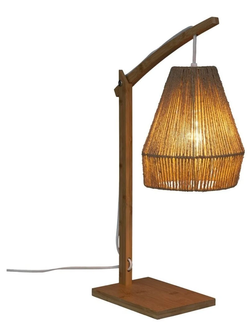 Lampe à poser arc Palm naturel H55   Beige