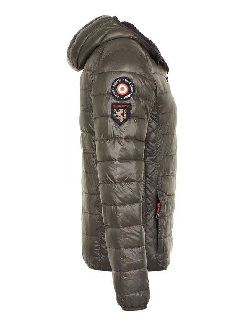 Doudoune fine à capuche homme COMAIN   HARRY KAYN   Kaki