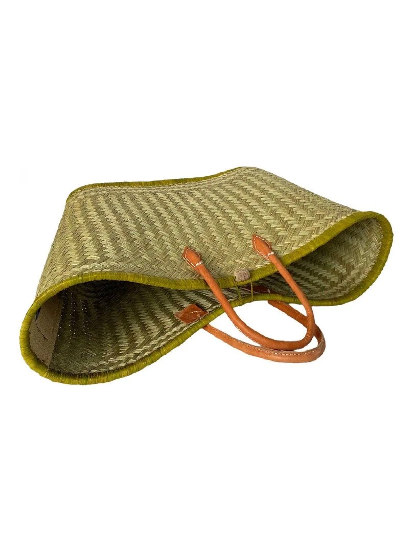 Aravola Tressé Naturel avec feston Vert Anis Vert anis