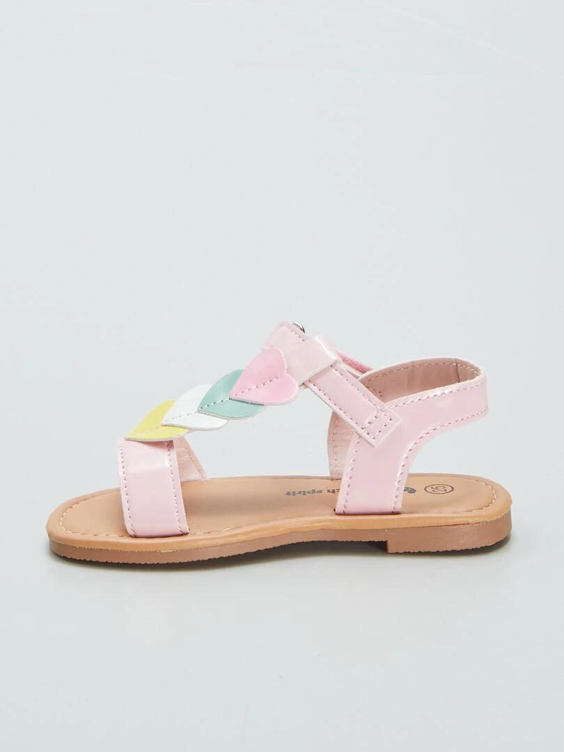 Sandales vernies   Rose