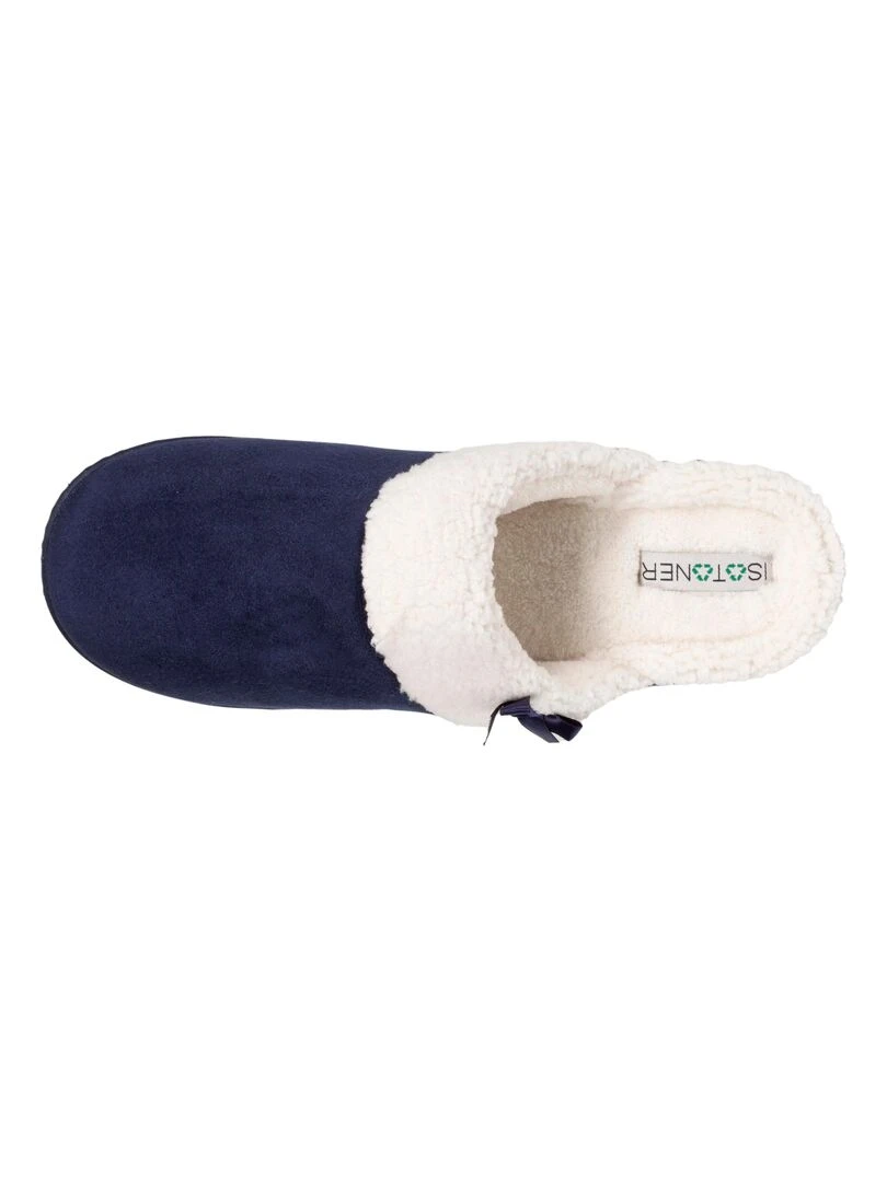 Chaussons mules recyclées Femme Marine   Bleu marine
