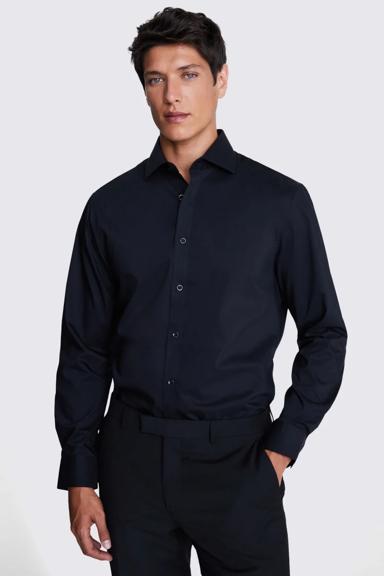 Tailored Fit Sky Twill Non-Iron Shirt   Buy Online at Moss