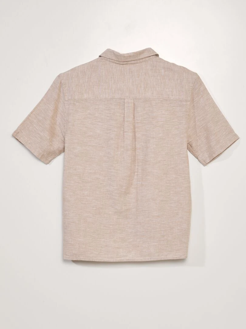 Chemise à coupe droite   So Easy   Beige