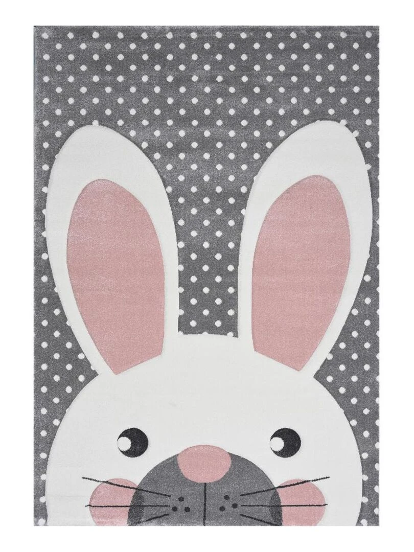 Tapis enfant LAKIDS 2 en polypropylène doux et soyeux OEKO TEX® Gris