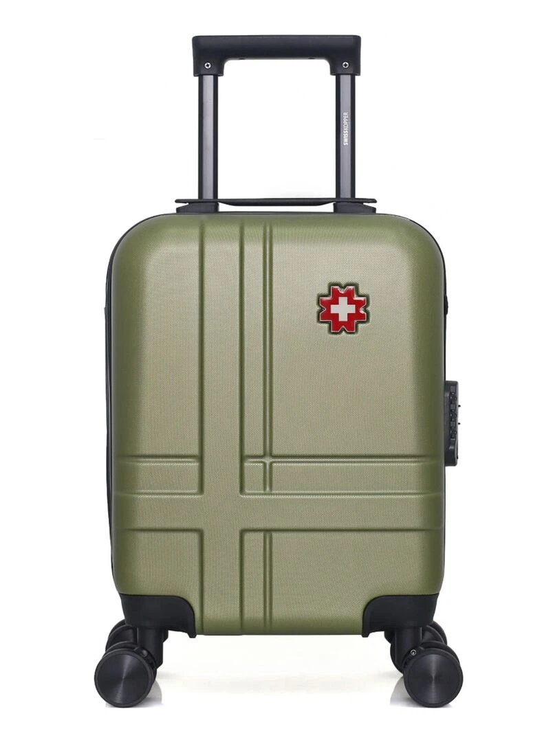 SWISS KOPPER VALISE CABINE XS USTER 4 ROUES 46 CM Vert kaki