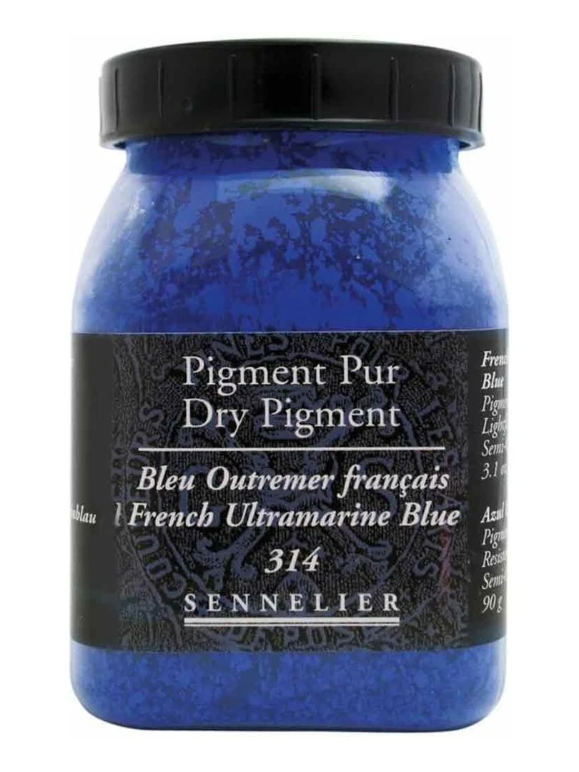 Pigment pour création de peinture   pot 90 g   Bleu outremer français   N/A