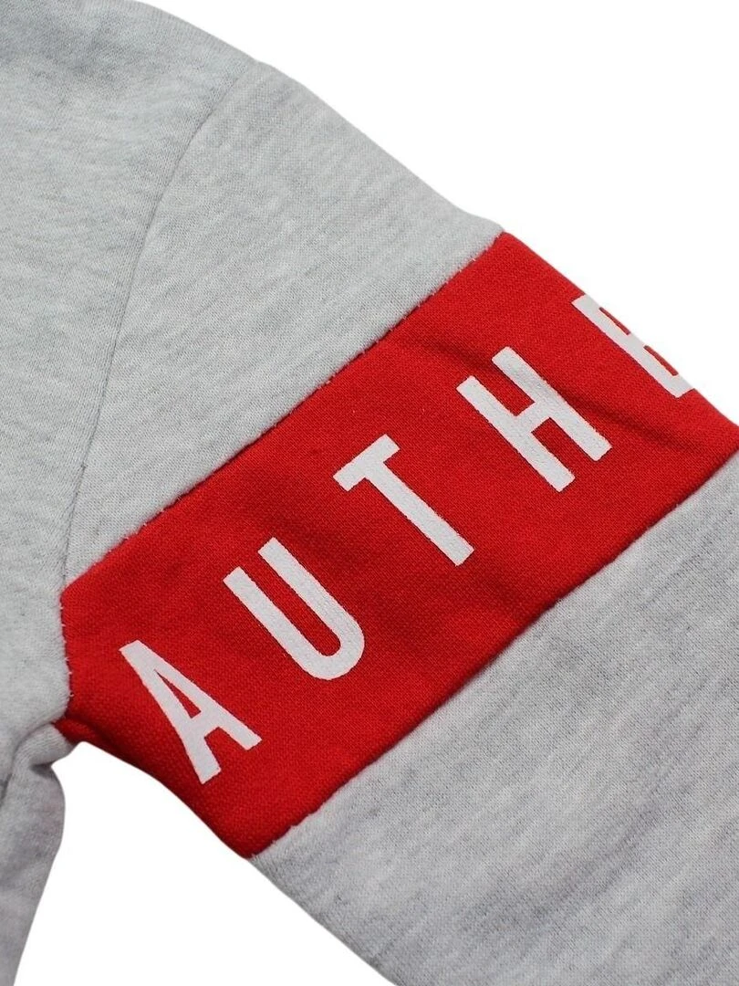 Lee Cooper   Sweat garçon imprimé logo en coton   Gris