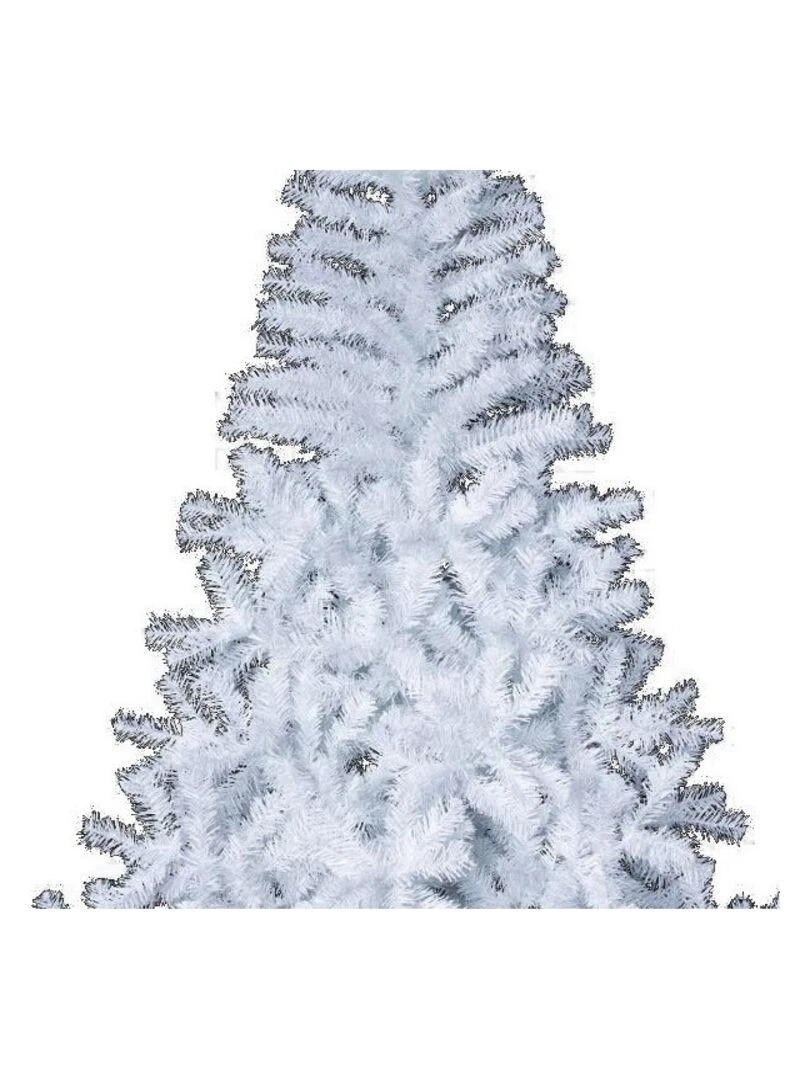Sapin de Noël Élégant blanc 210 cm Blanc