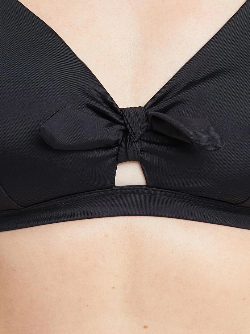 Maillot de bain triangle post op Leslie   RougeGorge Lingerie   Noir