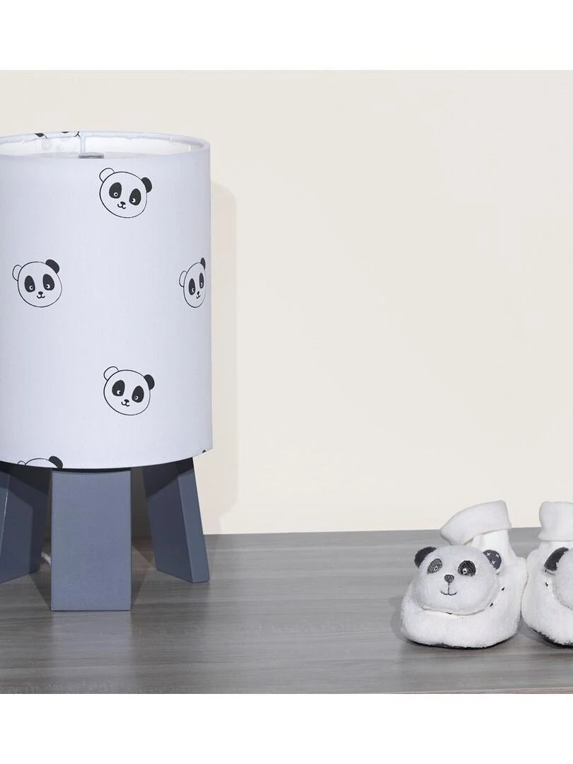 Lampe de chevet en coton blanc   SAUTHON   Blanc
