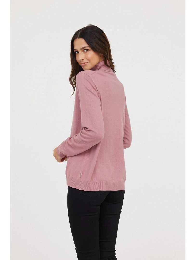 Lee Cooper   Pull coton regular CINALI   Vieux rose