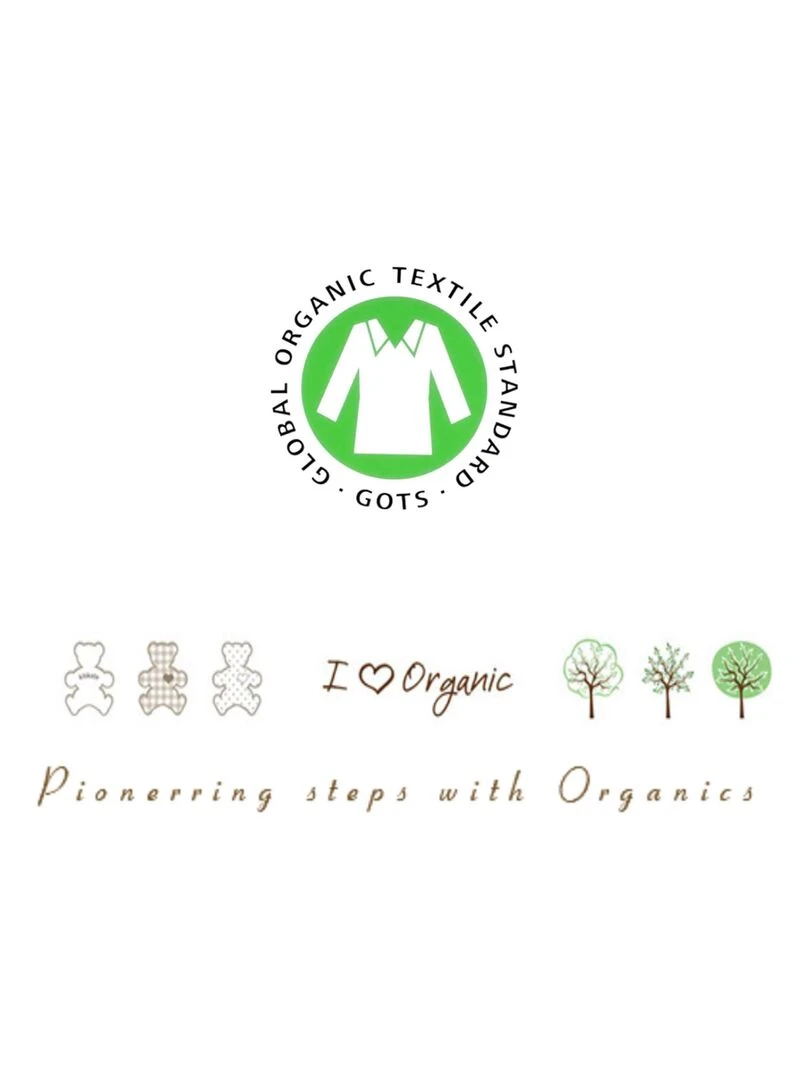 Chaussettes Bébé en Coton Bio  Lot de Deux Paires   Bleu Ecru