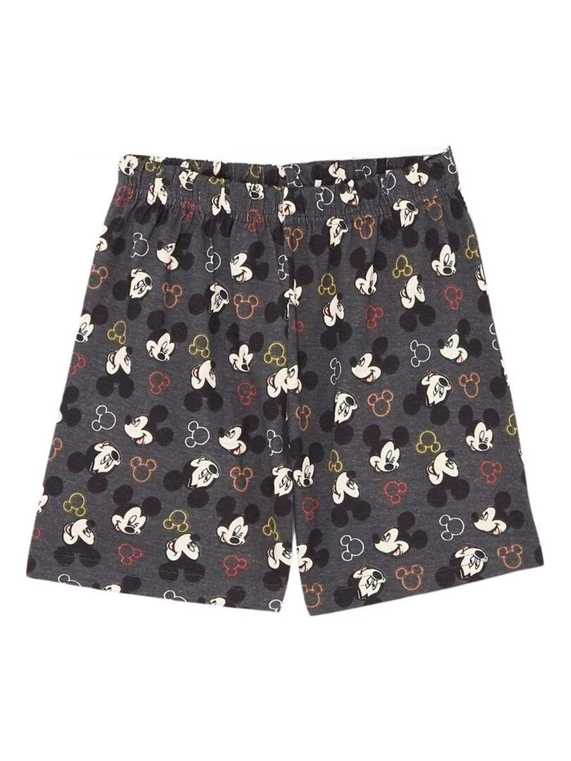 Disney   Ensemble ​​T shirt short garçon Imprimé Mickey   Noir