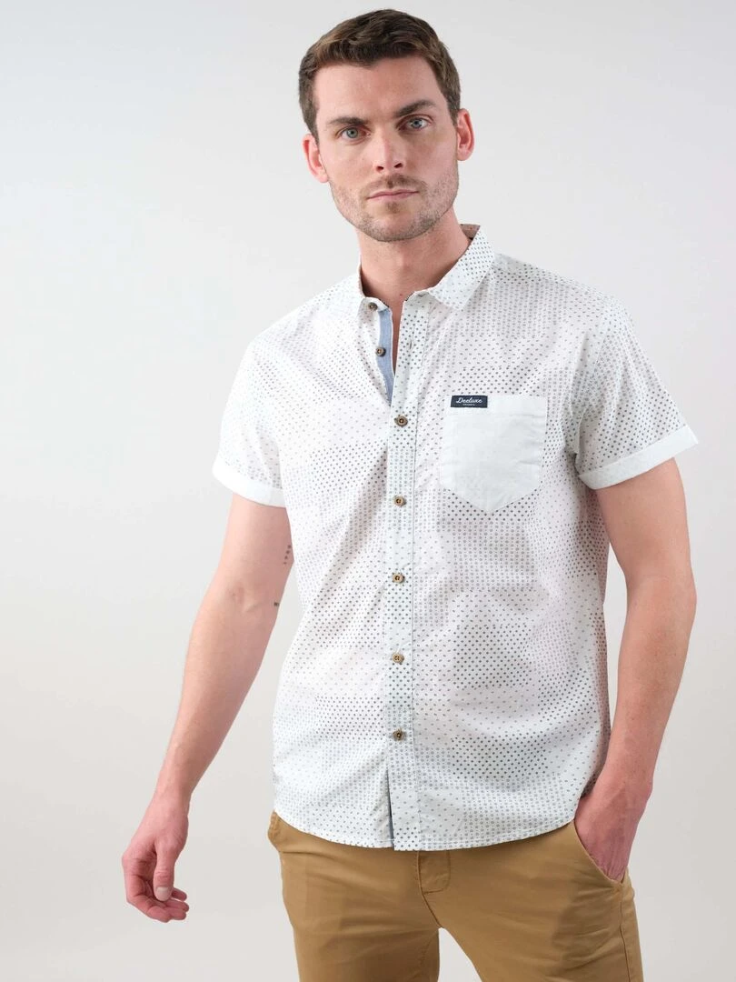 Chemise homme en popeline 'Deeluxe'   Blanc