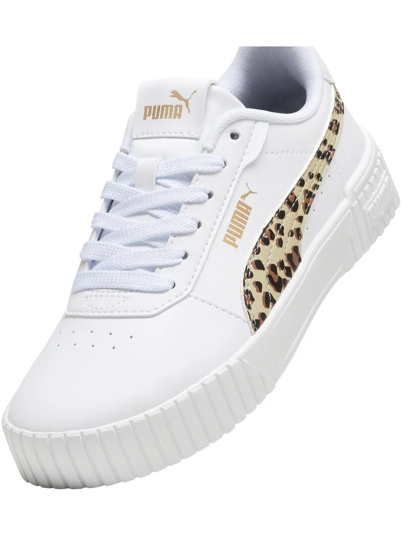 Basket à Lacets Enfant Puma Carina 2.0 Animal Update Jr   Blanc