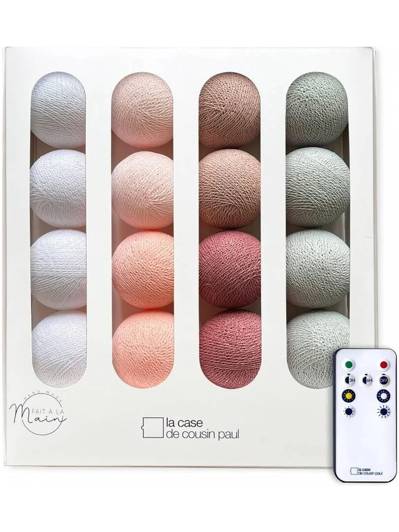 L'Opéra Guirlande LED avec télécommande Rose pâle