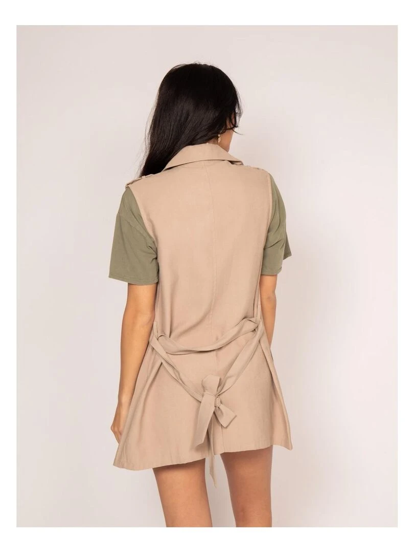 Veste sans manches ULIANA Beige