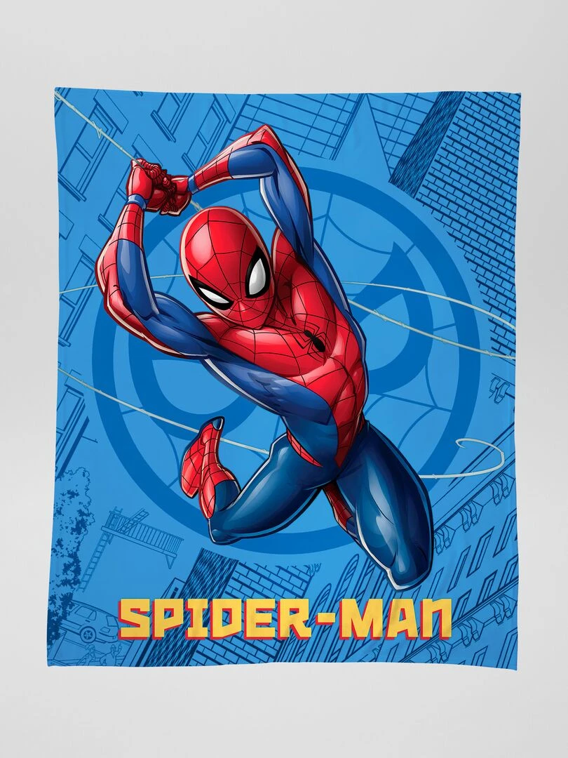 Plaid 'Spider Man' bleu/rouge