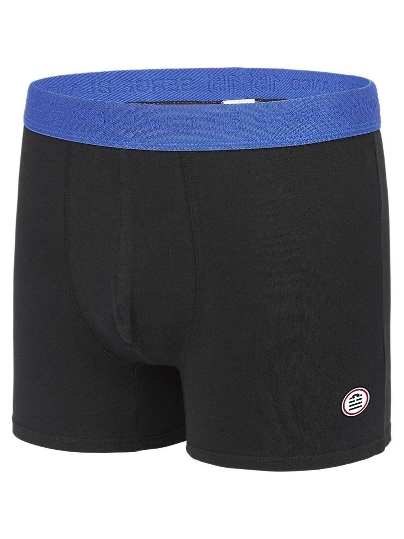 Lot de 4 Boxers Serge Blanco coton homme Hype Serge Blanco   Noir