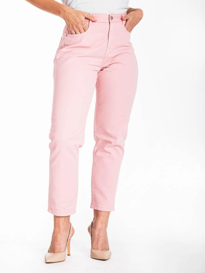 Jeans mom couleur NADIRA 'Rica Lewis' Rose